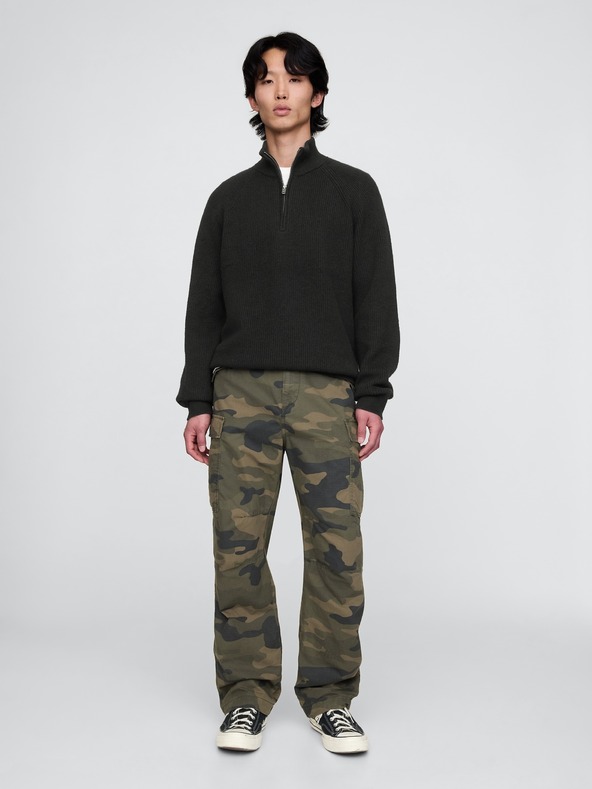 GAP Bordázott CashSoft pulóver GAP