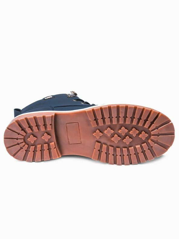 Ombre Clothing Sötétkék férfi téli bokacsizma Ombre Clothing