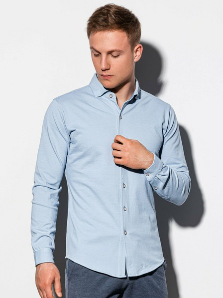 Ombre Clothing Világoskék férfi ing K540