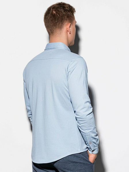 Ombre Clothing Világoskék férfi ing K540