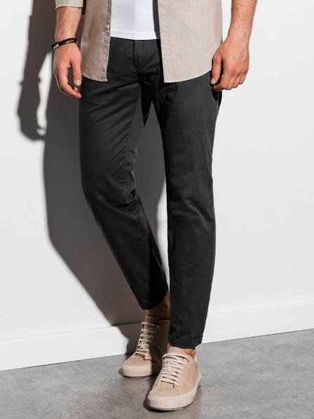 Ombre Clothing Fekete férfi chino nadrág Ombre ruházat