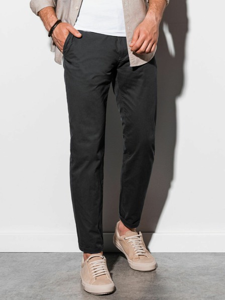 Ombre Clothing Fekete férfi chino nadrág Ombre ruházat