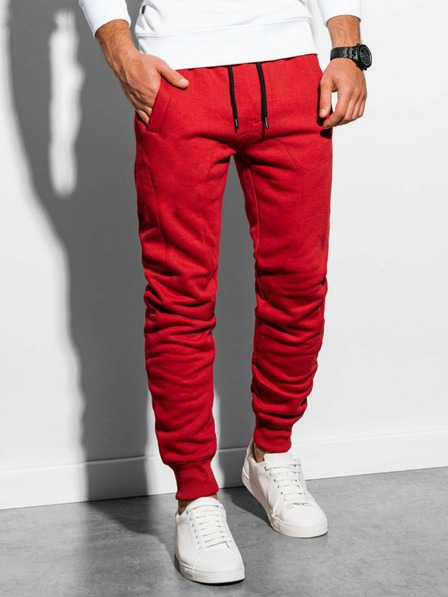 Ombre Clothing Piros férfi alap melegítőnadrág Ombre ruházat