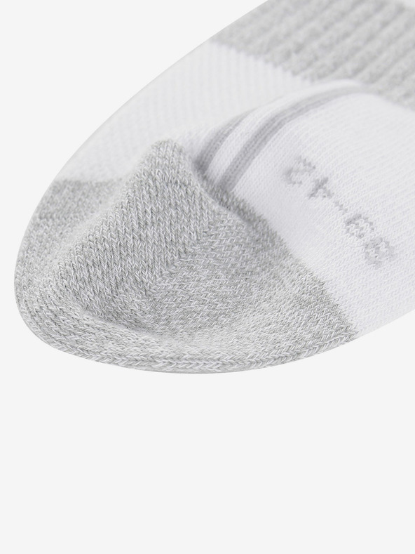 ALPINE PRO Alpine Pro 3HARE 2 szürke és fehér unisex zokni