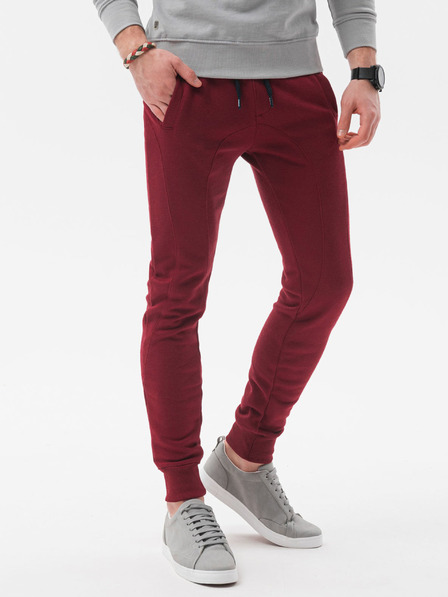 Ombre Clothing Férfi bordó alap tréningnadrág Ombre Clothing