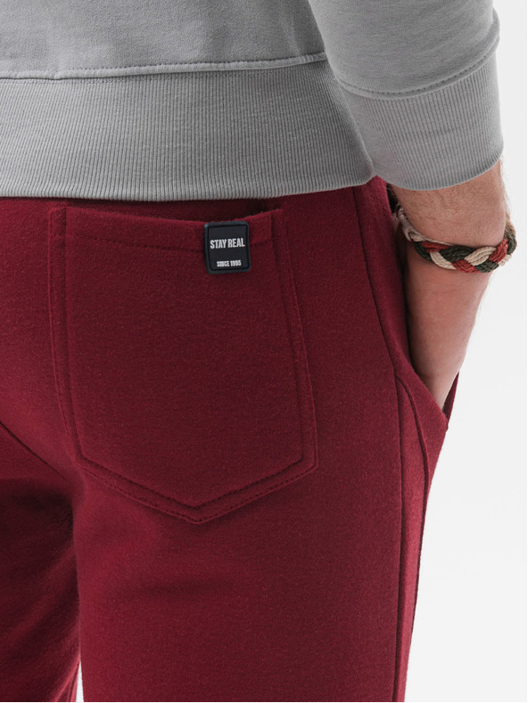 Ombre Clothing Férfi bordó alap tréningnadrág Ombre Clothing