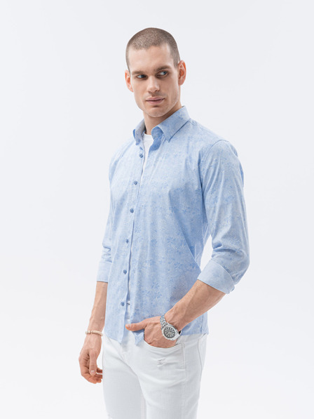 Ombre Clothing Világoskék férfi ing Ombre ruházat K609