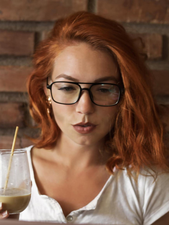 VEYREY Fekete szögletes számítógépes szemüveg VeyRey Attlee