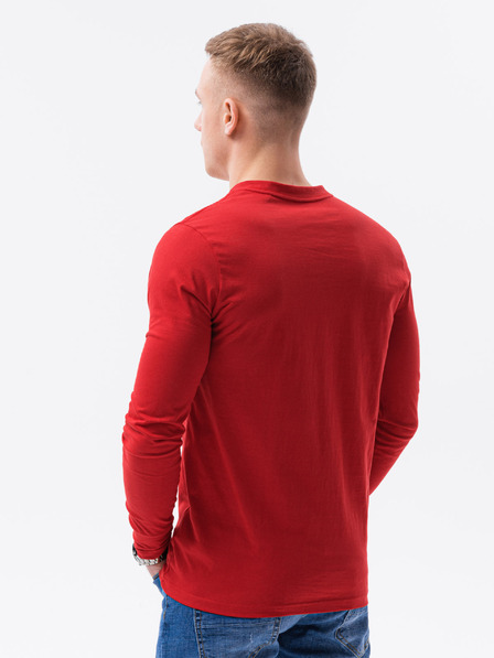Ombre Clothing Piros férfi póló Ombre Clothing L133