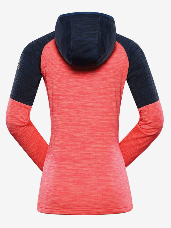 ALPINE PRO Kék és korallszínű női funkcionális pulóver ALPINE PRO Gorfa