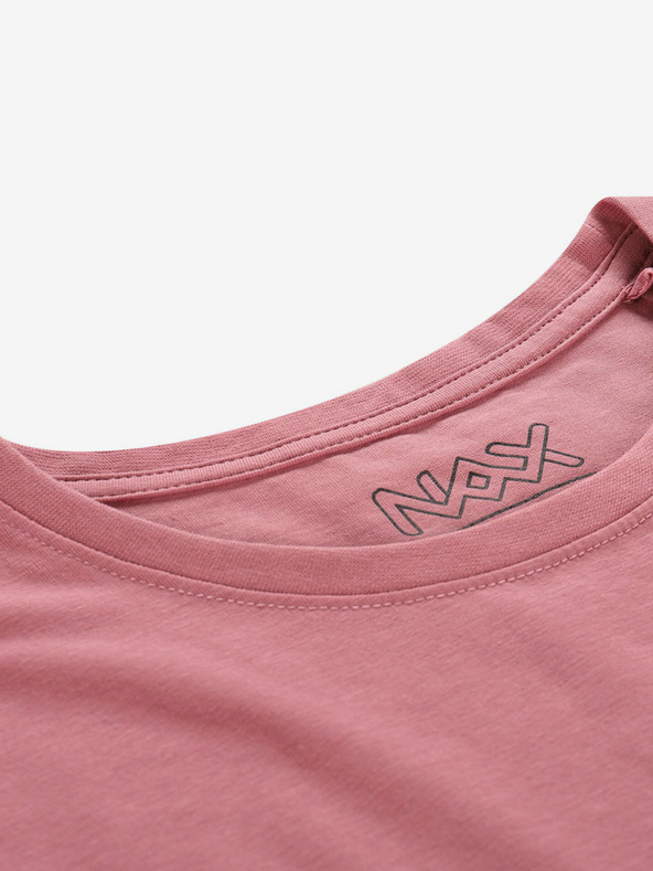NAX Régi rózsaszínű férfi basic póló NAX GARAF