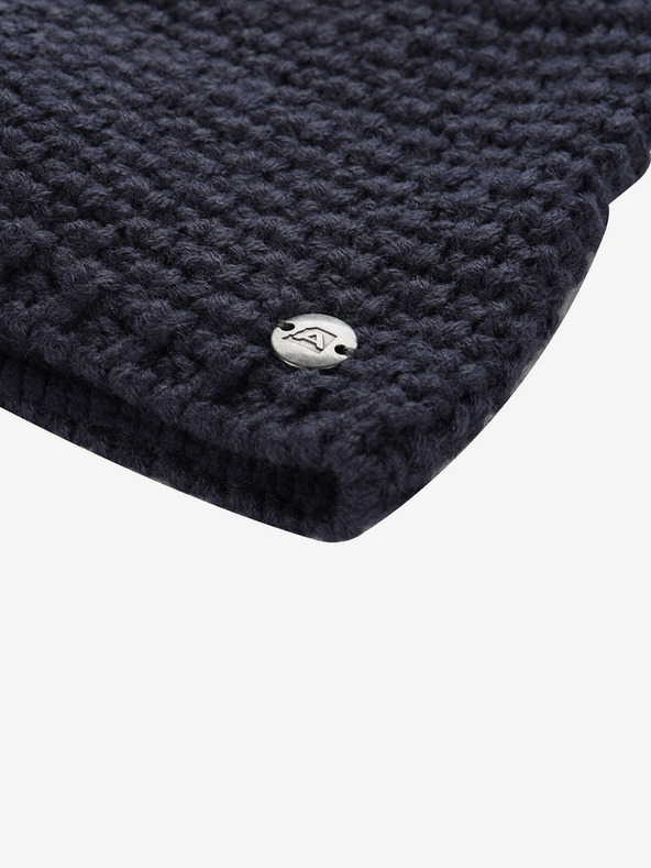 ALPINE PRO Sötétkék női téli sapka gyapjúból ALPINE PRO GRANE