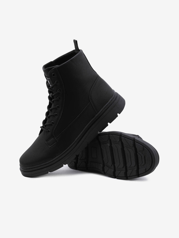 Ombre Clothing Fekete férfi téli bokacsizma Ombre Ruházat