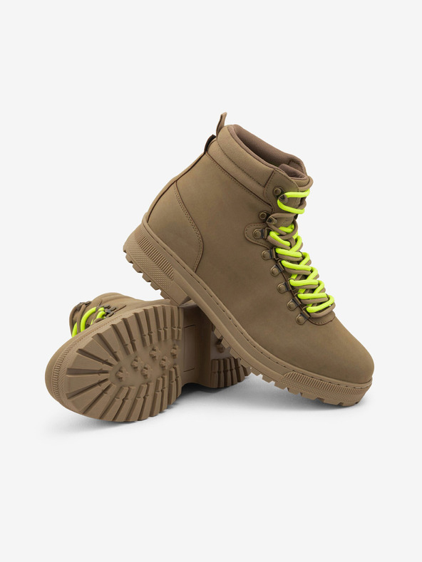 Ombre Clothing Barna férfi téli szabadtéri bakancs Ombre Clothing