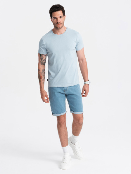 Ombre Clothing Világoskék férfi basic póló Ombre Clothing Ombre Clothing