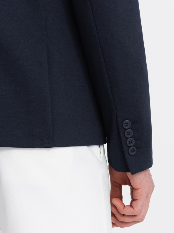 Ombre Clothing Sötétkék férfi kabát zsebekkel Ombre Clothing Ombre Clothing