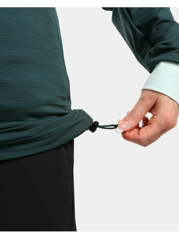 Kilpi Női Stretch kapucnis pulóver Kilpi MEMPHIS-W Sötétzöld