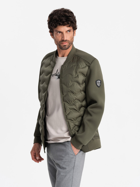 Ombre Clothing Férfi steppelt bomberdzseki Ombre Ruházat