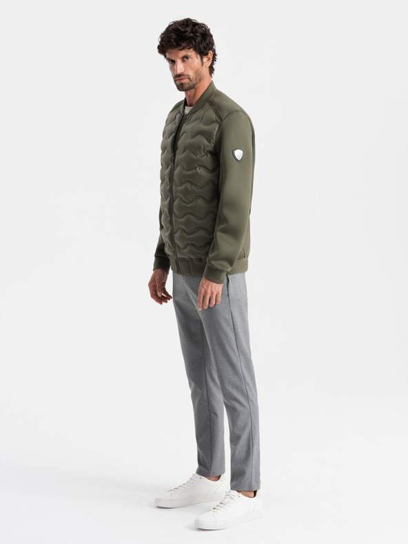 Ombre Clothing Férfi steppelt bomberdzseki Ombre Ruházat