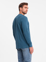 Ombre Clothing Férfi gofris kötött Ombre ruházat V4 OM-LSCL-0120 OM-LSCL-0120