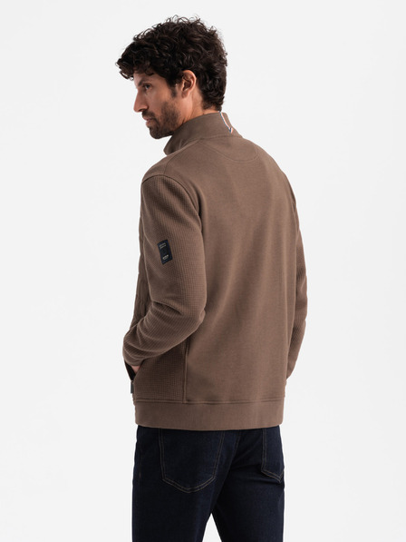 Ombre Clothing Férfi könnyű cipzáras kabát steppelt elülsővel Ombre Clothing V3 OM-JANP-0193 OM-JANP-0193