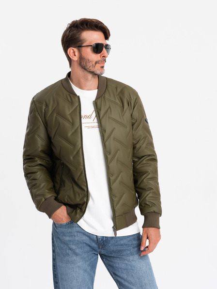 Ombre Clothing Férfi bomber dzseki dombornyomással Ombre Clothing Ombre Clothing