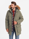 Ombre Clothing Férfi hosszú parka kabát Ombre Clothing