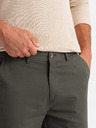 Ombre Clothing Férfi chino nadrág REGULAR FIT khaki Ombre Ruházat Ombre Clothing