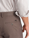 Ombre Clothing Férfi chino nadrág REGULAR FIT barna Ombre Ruházat