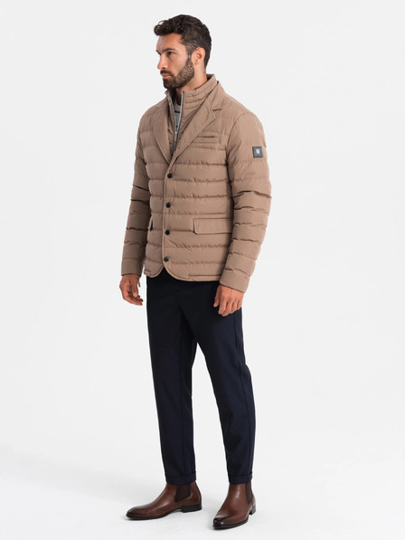 Ombre Clothing Férfi steppelt kabát Ombre Ruházat