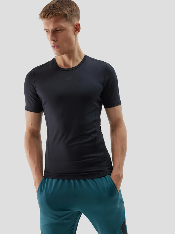 4F Férfi újrahasznosított anyagokból készült vékony szabású sportpóló 4F