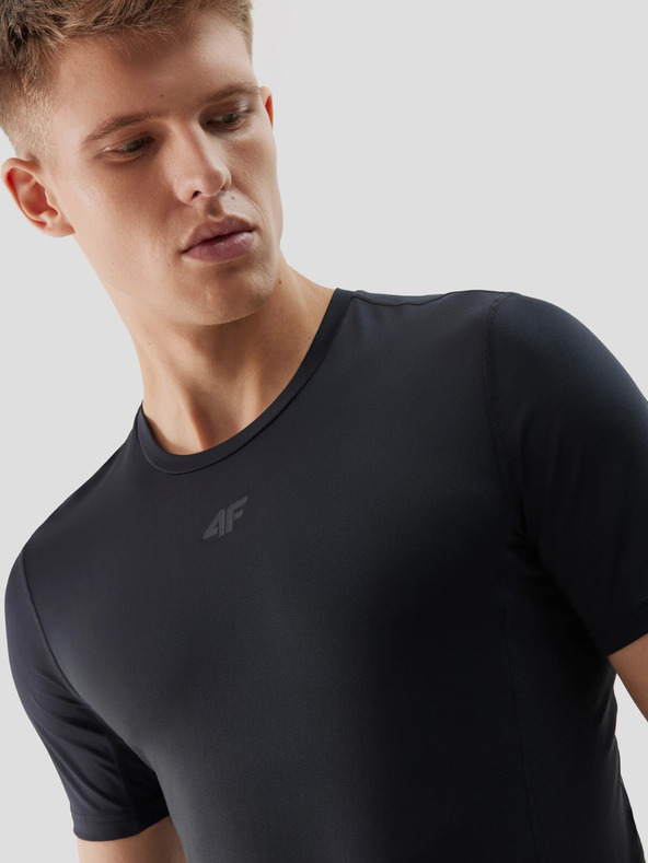 4F Férfi újrahasznosított anyagokból készült vékony szabású sportpóló 4F