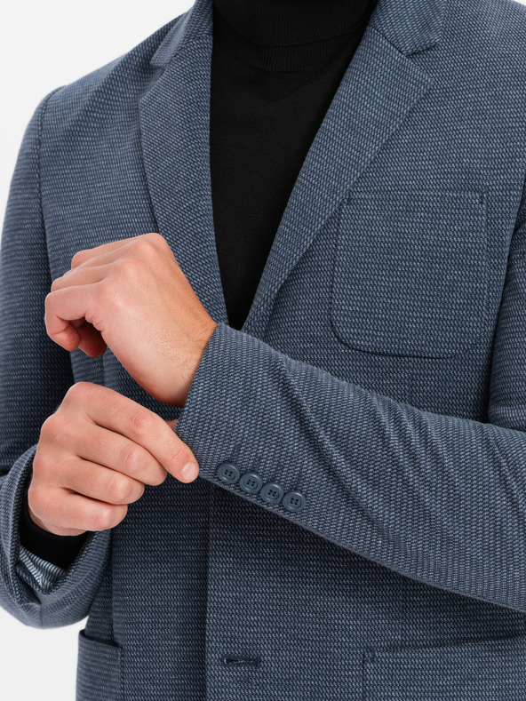 Ombre Clothing Férfi strukturált kötött kötött kötött kabát Ombre ruházat