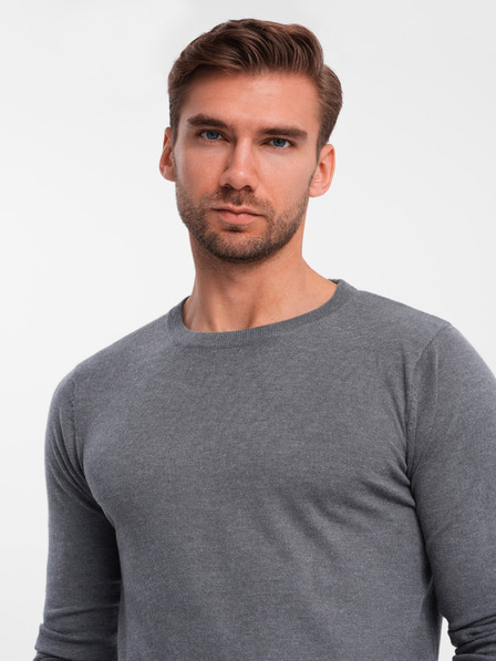 Ombre Clothing Klasszikus férfi kerek nyakú pulóver Ombre ruházat