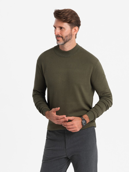 Ombre Clothing Férfi kötött fél garbó viszkózzal Ombre ruházat