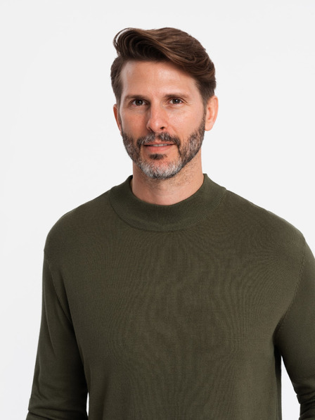 Ombre Clothing Férfi kötött fél garbó viszkózzal Ombre ruházat