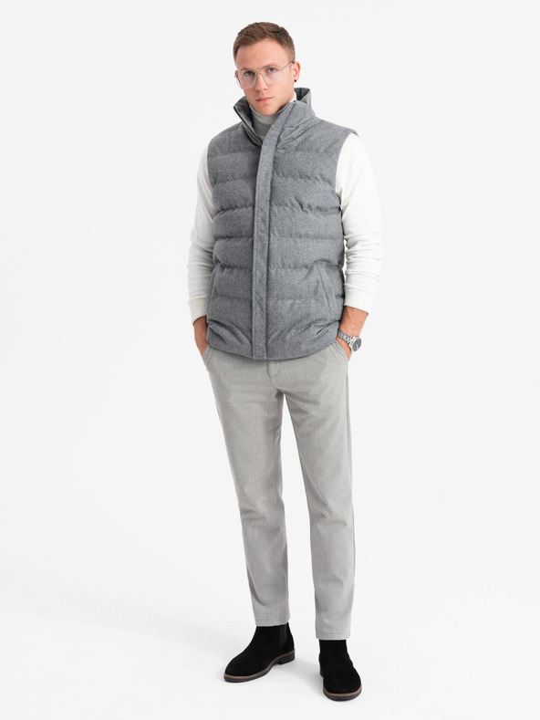 Ombre Clothing Ombre Clothing férfi steppelt mellény