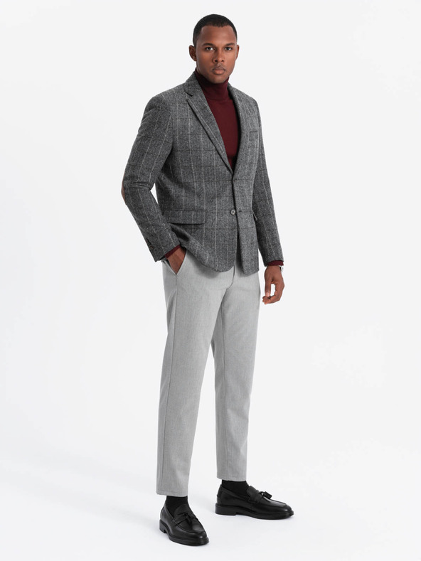 Ombre Clothing Elegáns férfi strukturált kötött dzseki Ombre Clothing