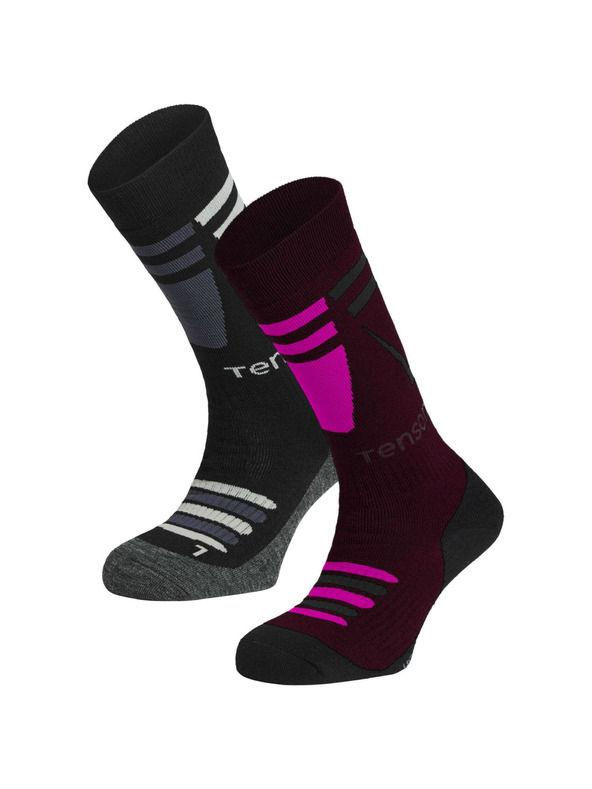 Tenson Unisex sí zokni, 2 db TENSON Core sí zokni 2 db sötétlila