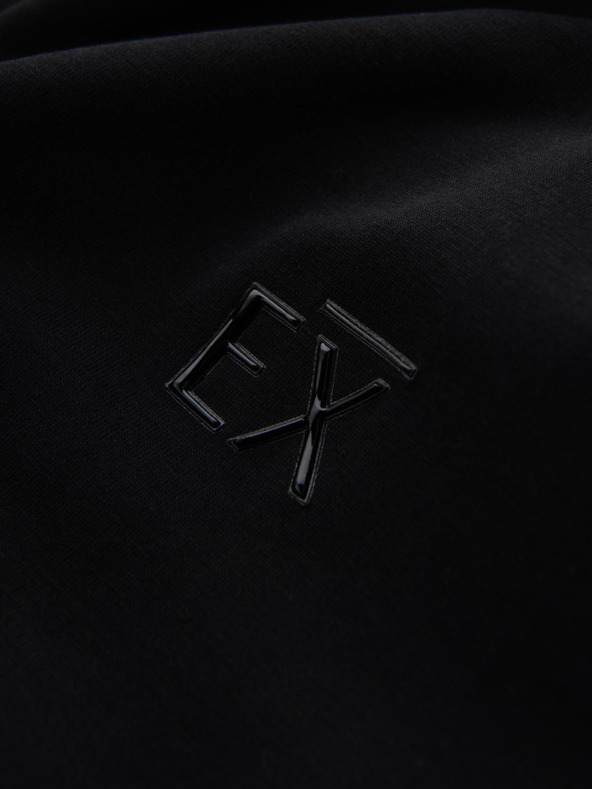 Ombre Clothing Férfi hosszú ujjú, V-nyakú SLIM FIT póló elasztánnal és fekete nyomtatással Ombre Ruházat Ombre Ruházat