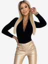 numoco Fekete női Numoco halterneck bodysuit félnyakkivágással