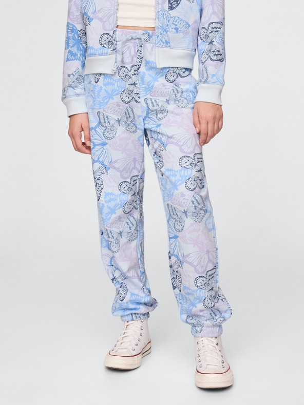 GAP Gyerek fleece sportnadrág logóval army GAP