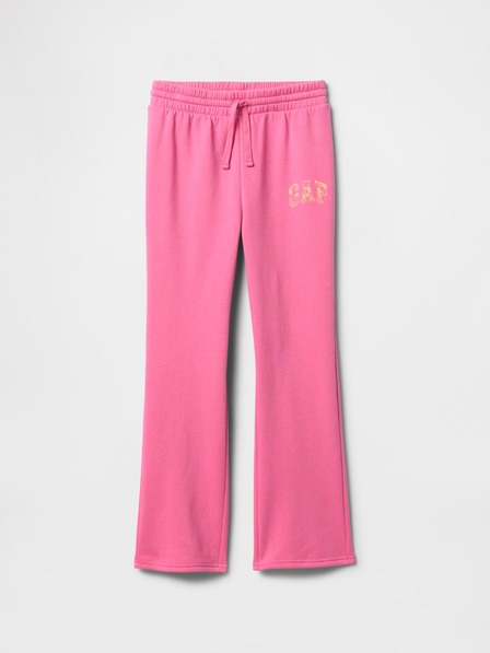 GAP Gyerek fleece sportnadrág logóval army GAP