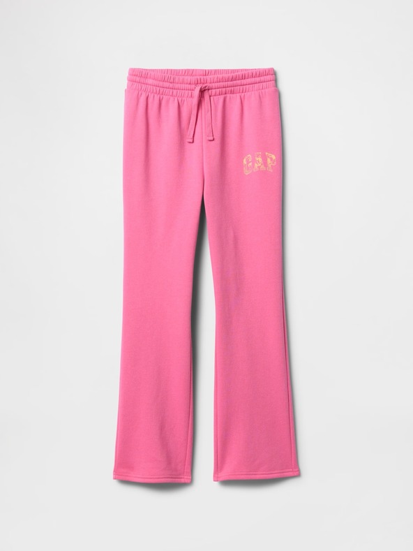 GAP Gyerek fleece sportnadrág logóval army GAP