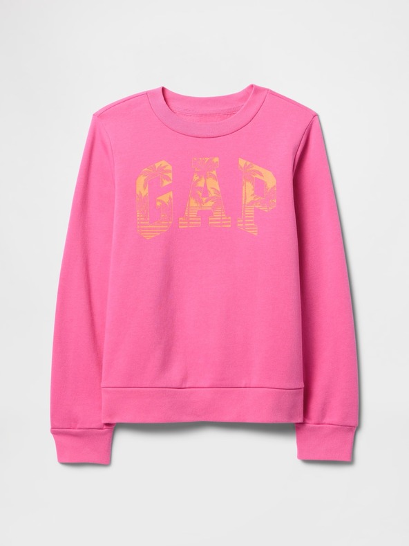 GAP Gyerek pulóver logóval és fleece béléssel GAP