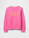 GAP Gyerek pulóver logóval és fleece béléssel GAP