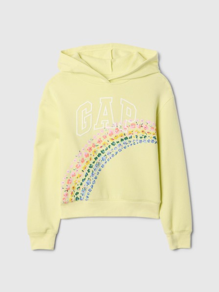 GAP Gyerek pulóver logóval és fleece béléssel GAP