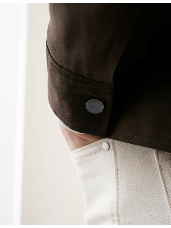 Marks & Spencer Művelúr ing Marks & Spencer barna