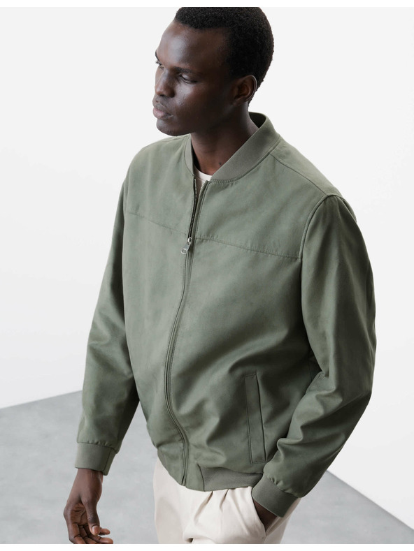 Marks & Spencer Bomber dzseki művelúrból Marks & Spencer zöld