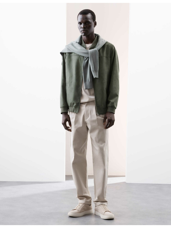 Marks & Spencer Bomber dzseki művelúrból Marks & Spencer zöld